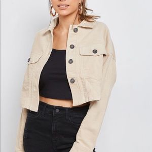 FOREVER 21 CORDUROY CROPPED JACKET